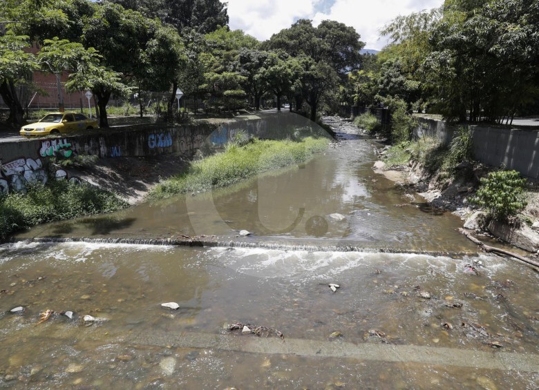 La Ayurá, en Envigado, poco a poco ha ido dejando la turbiedad de sus aguas, a su paso por la zona urbana.