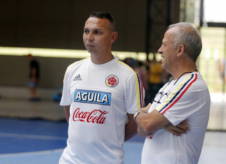Técnico de la selección Colombia de fútbol sala, Osmar Fonnegra. FOTO JUAN ANTONIO SÁNCHEZ. 