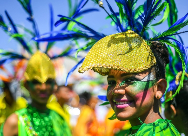 Una de las novedades de este año en la Batalla de Flores fue la temática de la integración en la gran cuenca del Mar Caribe, que se relaciona con los Juegos Deportivos Centroamericanos y del Caribe que se realizarán en julio en esta ciudad. FOTO AFP