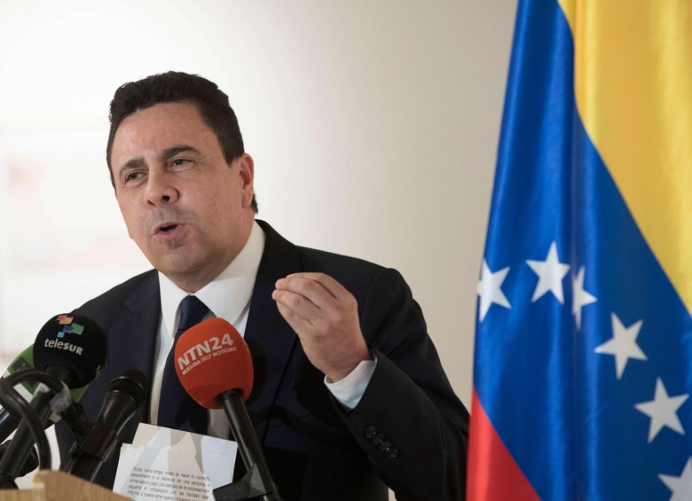 El canciller de Venezuela, Samuel Moncada, rechazó hoy las “excusas débiles” de México y Colombia. FOTO CORTESÍA.