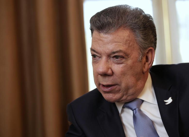 El presidente Juan Manuel Santos da un balance del primer año de implementación del Acuerdo. FOTO: Colprensa