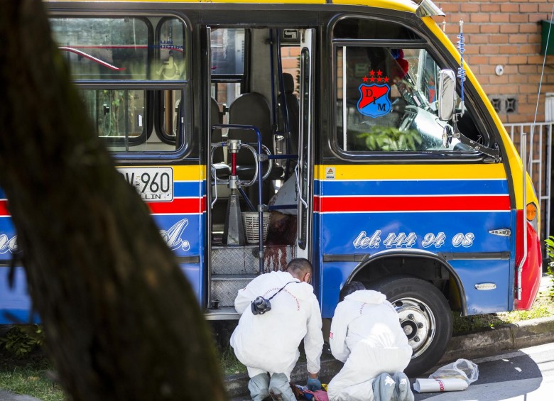 En solo 11 días han sido asesinados dos condcutores de bus en Medellín. FOTO JAIME PÉREZ