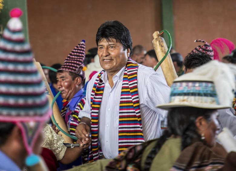 Evo Morales, primer presidente indígena de Bolivia, en el poder desde 2006. FOTOS AFP 