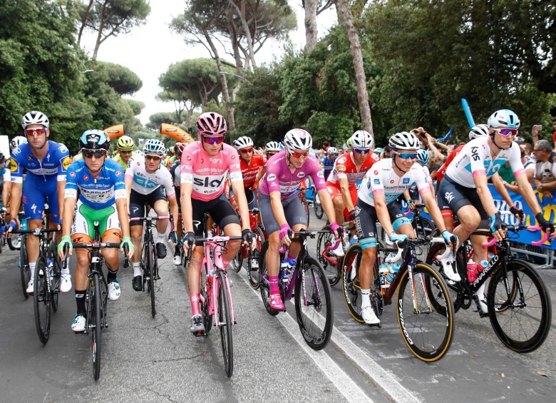 El último campeón del Giro es el británico Chris Froome, segundo fue el holandés Tom Dumoulin y tercero, el colombiano Miguel Ángel López. FOTO AFP