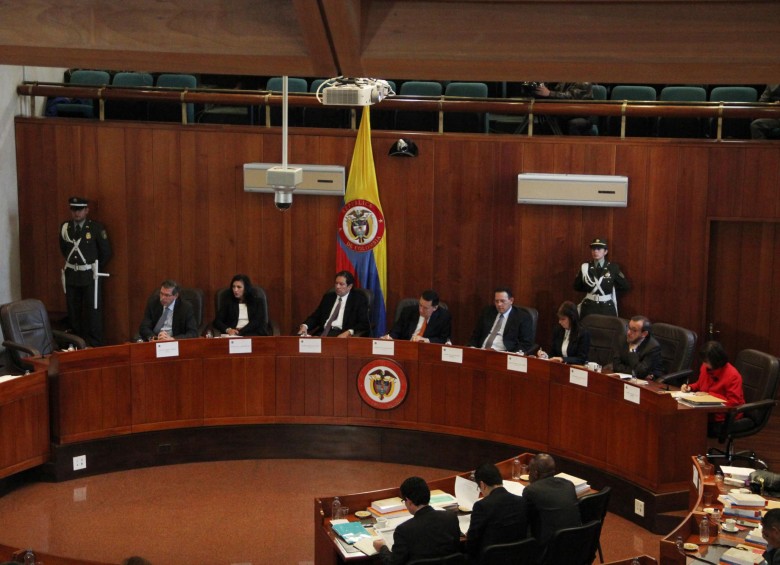El 19 de marzo se realizó una audiencia en la Corte Constitucional por la situación de salud en el departamento del Chocó. El magistrado Pretelt no asistió. FOTO Colprensa 