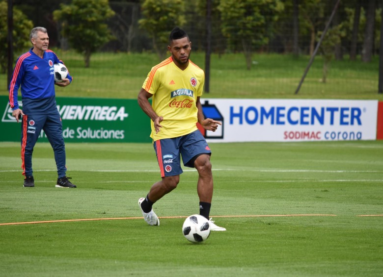 El delantero Miguel Ángel Borja busca estar en la lista de 23 seleccionados para el Mundial. FOTO CORTESÍA FEDERACIÓN COLOMBIANA DE FÚTBOL