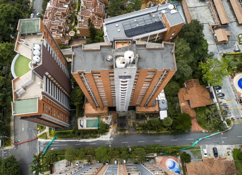 Panorámica aérea del edificio Bernavento. Foto: Esteban Vanegas