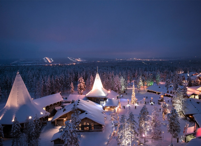 Villa de Santa Claus, Laponia, Finlandia. Foto: Santaclauslive.com