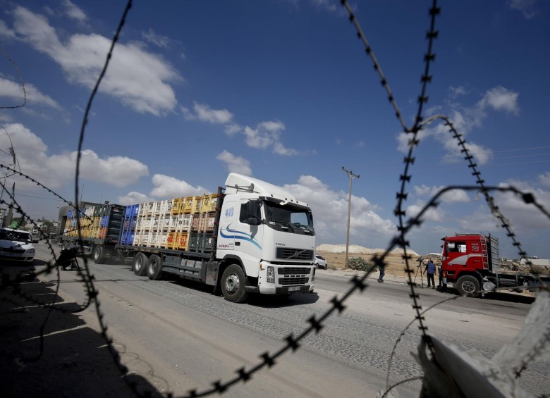 Paso fronterizo entre Israel y Gaza. FOTO: AFP
