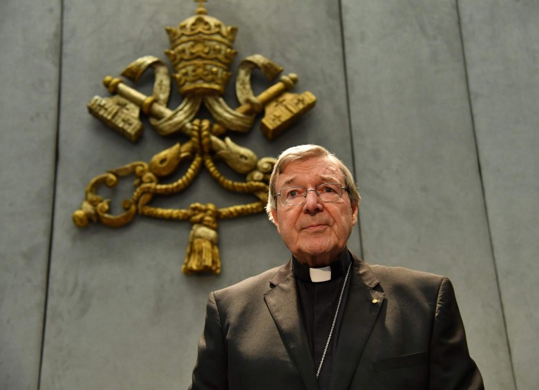 El cardenal George Pell, responsable de Finanzas de la Santa Sede, fue acusado en Australia por delitos sexuales. FOTO afp