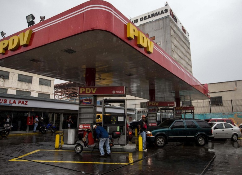 Así están las gasolineras en Venezuela. FOTO EFE