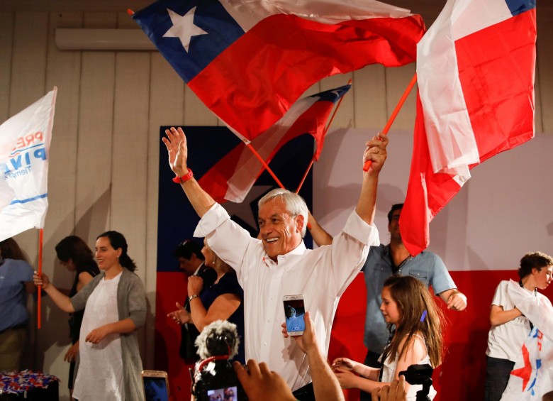 Sebastián Piñera, candidato a la presidencia de Chile. FOTO REUTERS 