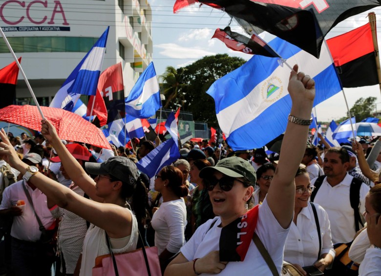 Sin que el diálogo mediado por la Iglesia haya iniciado, las demostraciones de apoyo a Ortega son un espejismo. FOTO afp