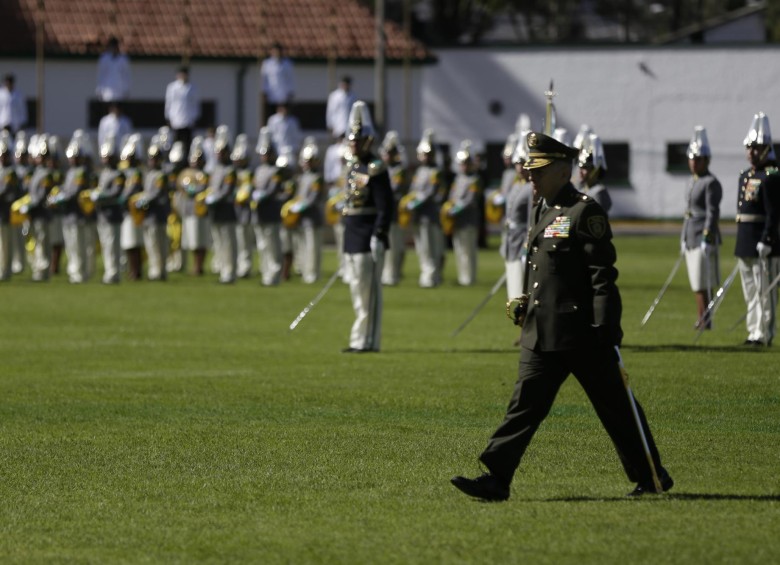El general Óscar Atehortúa presentó su juramento como nuevo comandante de la Policía. FOTO COLPRENSA
