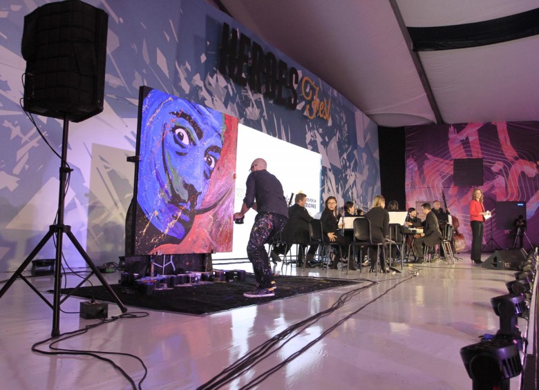 Hasta con arte se busca fomentar cultura del emprendimiento e innovación en Heroes Fest 2016, en Bogotá. FOTO CORTESÍA 