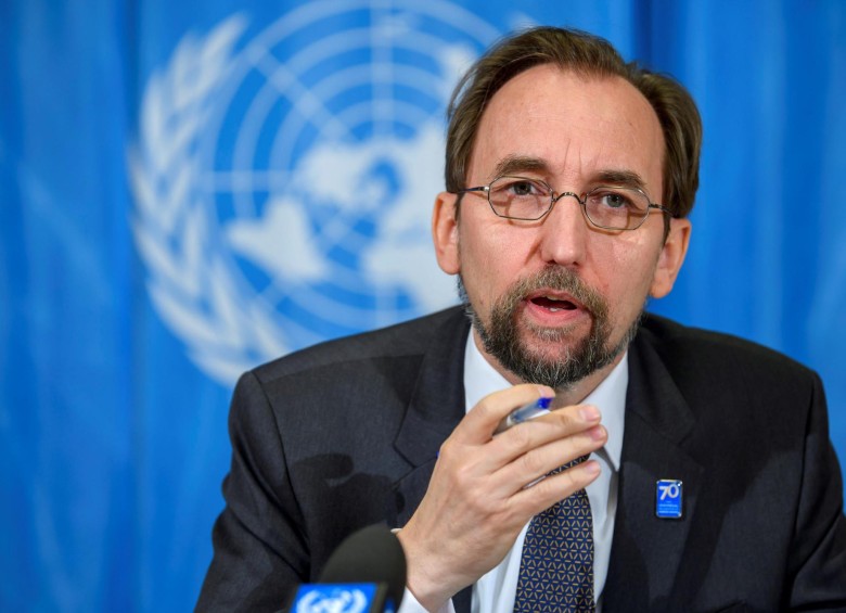 Alto comisionado de Naciones Unidas para los Derechos Humanos, Zeid Ra’ad al Hussein. FOTO EFE