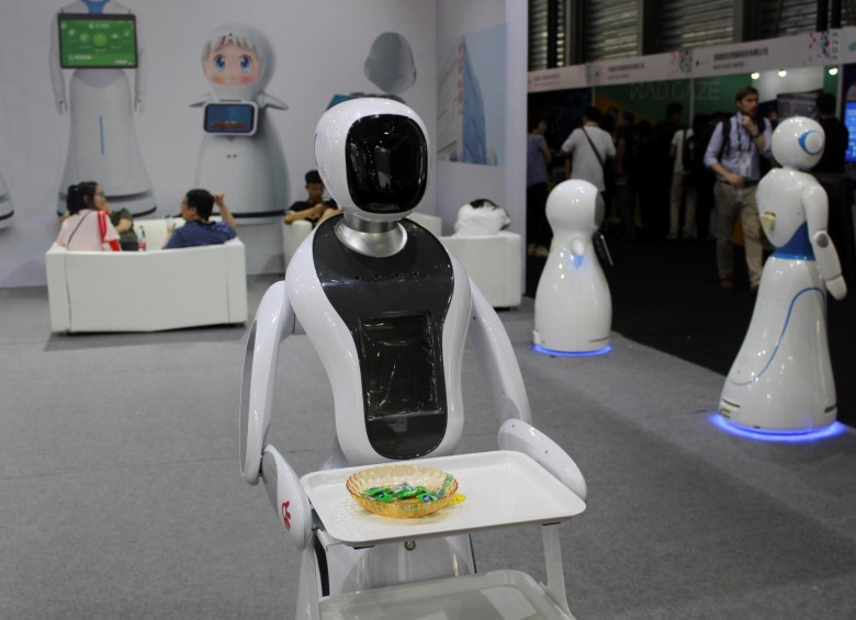 Así se ven algunos de los robots que se ven en el CES en Shangai. FOTO: EFE