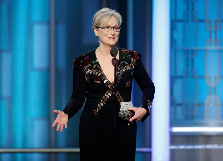 La actriz norteamericana ganadora de tres premios Óscar y ocho Globos de Oro se despachó en contra del presidente electro Donald Trump. FOTO cortesía nbc