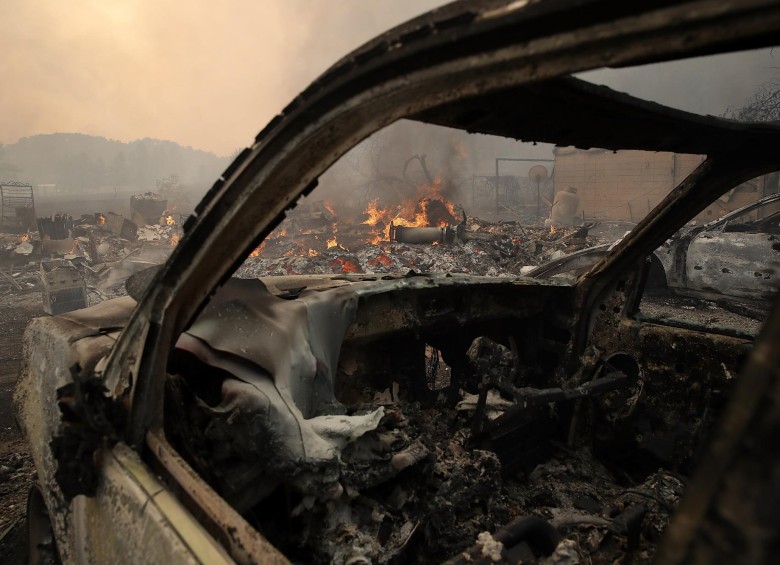 El peor incendio en la historia reciente de California fue en Cedar, en el condado de San Diego en 2003, que destruyó más de 2.800 hogares. FOTO EFE