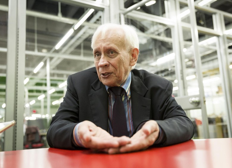 El profesor Llinás tiene 84 años y sigue dando conferencias de neurociencias por todo el mundo. Foto: Andrés Camilo Suárez. 