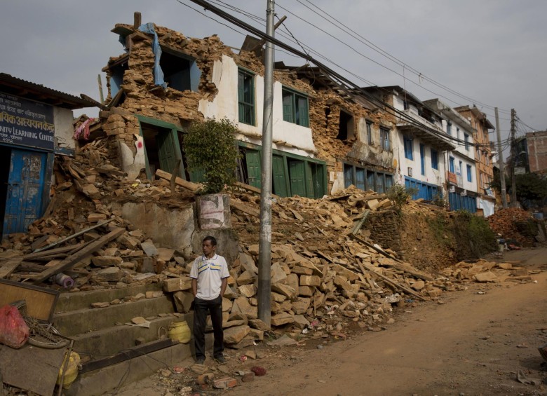 Un nuevo terremoto de 7,3 grados sacudió a Nepal el pasado lunes. FOTO AP. 