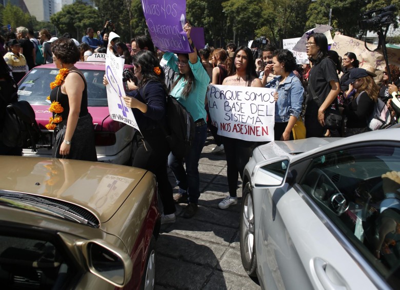 En México también protestaron. FOTO AP