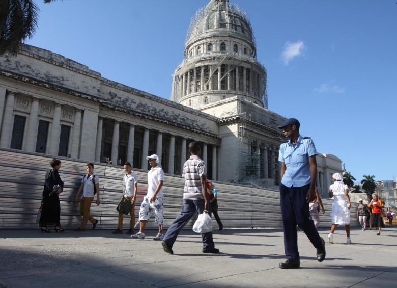 El Capitolio, réplica al de Washington, en La Habana. FOTO JORGE IVÁN POSADA 