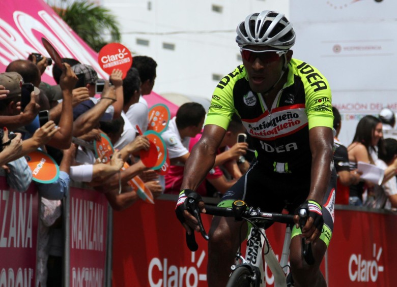 Rafael Montiel logró una nueva victoria en la temporada. Antes se impuso en una etapa del Tour de Gila. “Este triunfo nos llena de motivación para lo que viene”, dijo su técnico Vélez. FOTO COlprensa