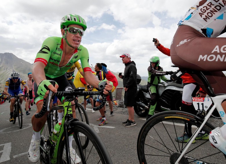 El antioqueño Rigoberto Urán sorprende con su rendimiento en el Giro. En cuatro presentaciones en esta carrera, está cerca de quedar entre los mejores. FOTO REUTERS