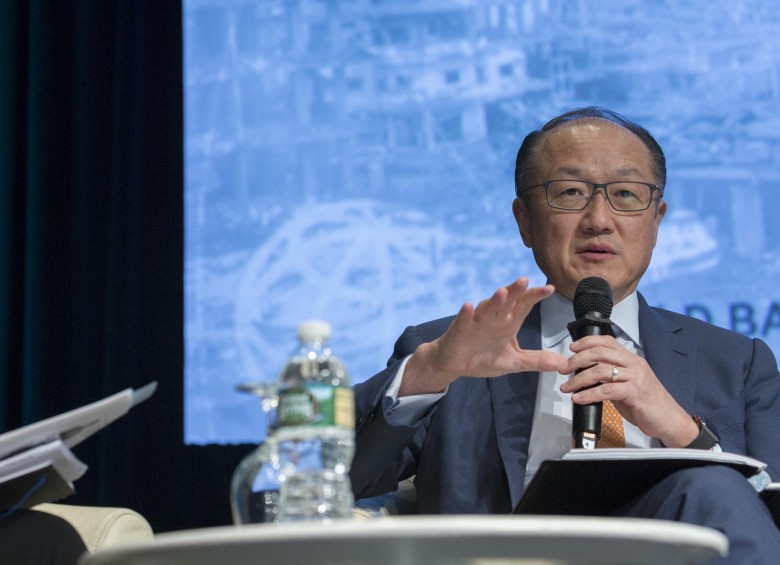 Jim Yong Kim, presidente del Banco Mundial. La entidad presentó sus perspectivas para 2018. FOTO cortesía banco mundial