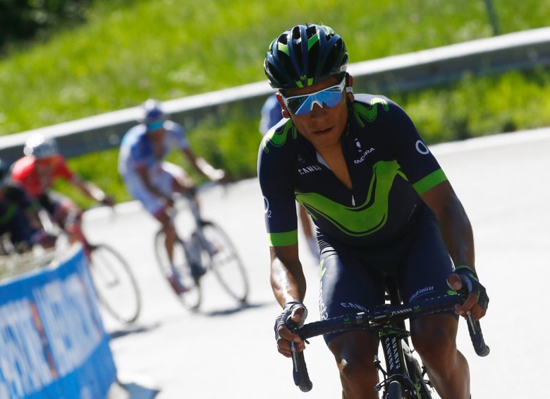La de ayer fue la mejor presentación de Nairo Quintana en el Giro de Lombardía, había sido 16° en 2013 y 11° en 2012. FOTO AFP