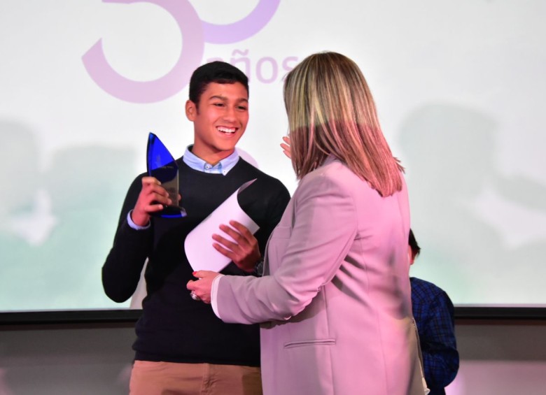 Sebastián Ibarra, ganador de infantil.