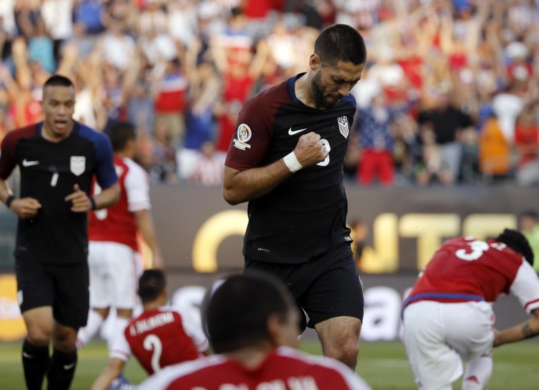 Clint Dempsey marcó el único gol del partido entre estadounidenses y paraguayos. FOTO AP