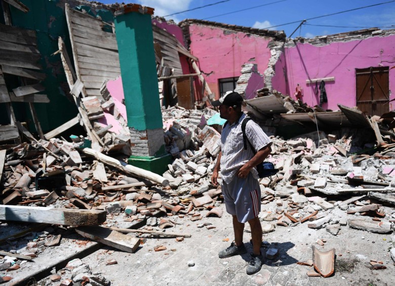 México aún se recupera del sismo. FOTO AFP