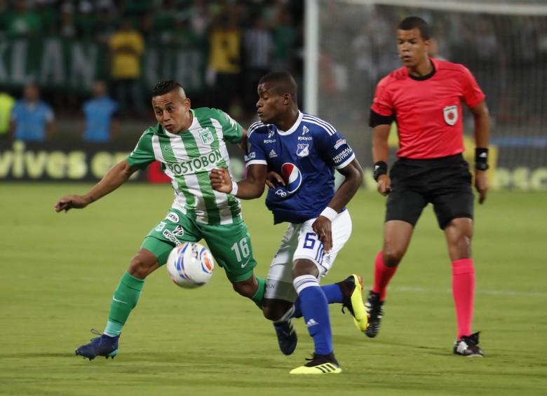 Nacional y Millonarios igualaron 1-1 en la cuarta fecha de la Liga Águila-2. FOTO RÓBINSON SÁENZ