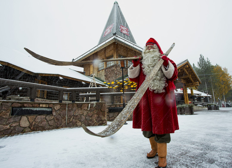 Papá Noel preparado para los juegos de invierno. Foto: Santaclauslive.com