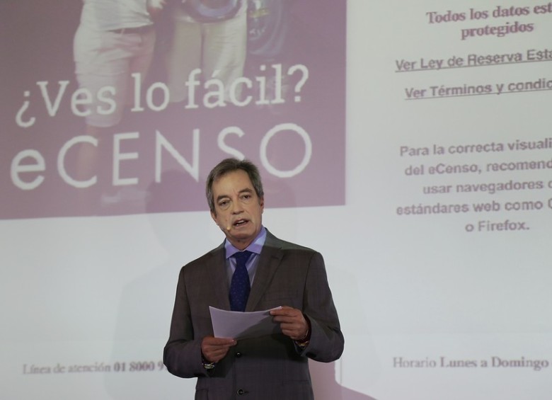 Mauricio Perfetti, presidente del DANE. FOTO COLPRENSA