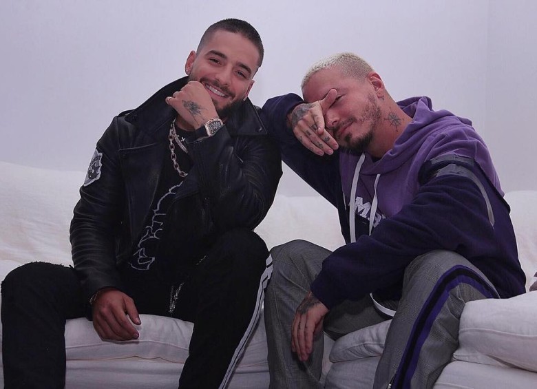 La imagen, que tanto J Balvin como Maluma, subieron ayer en sus redes sociales. FOTO INSTAGRAM