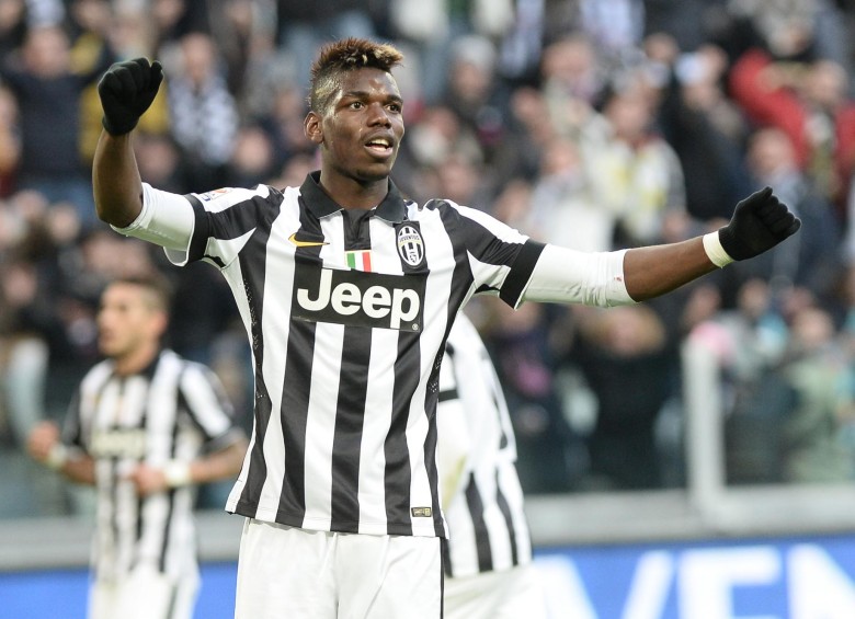 Paul Pogba marcó el primer gol de la Juventus. FOTO AP