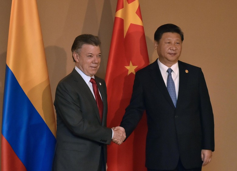 Santos tuvo encuentros bilaterales con el presidente chino Xi Jinping y de Nueva Zelanda, John Key. FOTO CORTESÍA SIG