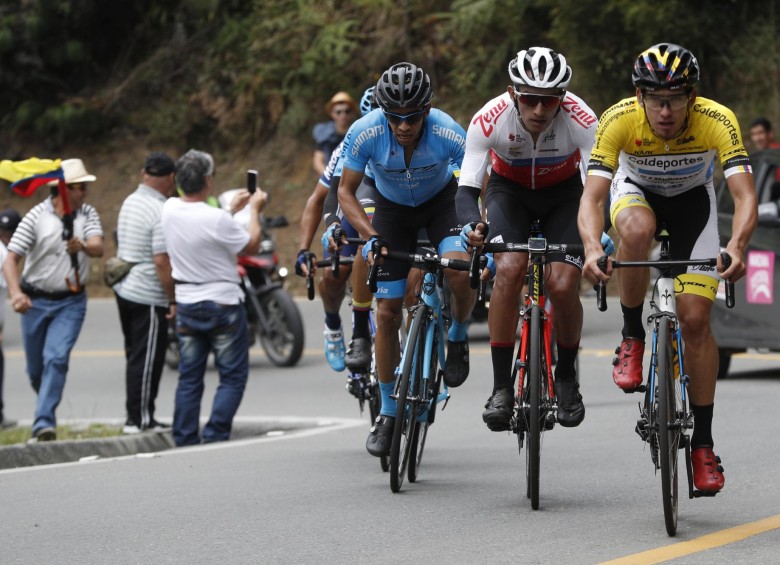 Estas son las imágenes de la tercera etapa del Tour Colombia que ganó Juan Sebastián Molano, del UAE Team Emiratos, y que dejó de nuevo a Rigoberto Urán como líder de la clasificación general. FOTOS MANUEL SALDARRIAGA Y JUAN ANTONIO SÁNCHEZ