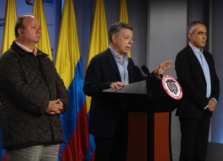 El presidente Santos dijo que esta semana presidirá en Tumaco, Nariño, una reunión del gabinete del postconflicto. FOTO COLPRENSA.