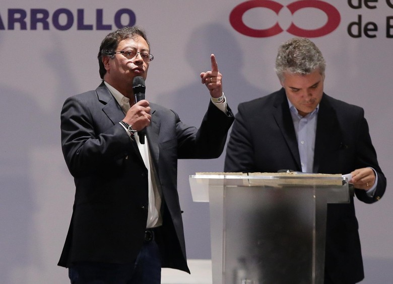 Los candidatos Gustavo Petro e Iván Duque. Foto: Colprensa. 
