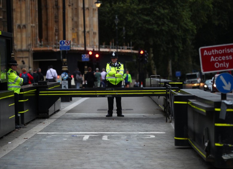Operativos de seguridad tras ataque terrorista al parlamento en Londres. FOTO: REUTERS