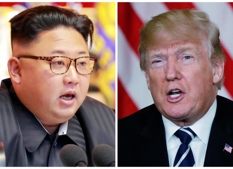 Kim Jong-un y Donald Trump, presidentes de Corea del Norte y Estados Unidos. FOTO REUTERS