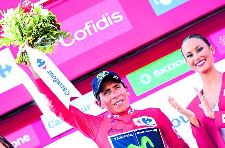 Nairo respira ahora más tranquilo en el primer lugar de la Vuelta. Su ventaja pone a soñar con el título. 