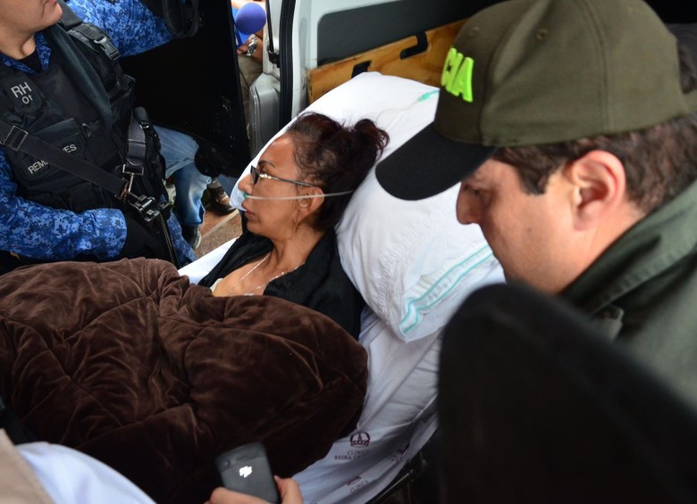 Enilse López, alias ‘La Gata’, durante uno de los trasladados que le han hehco. FOTO COLPRENSA