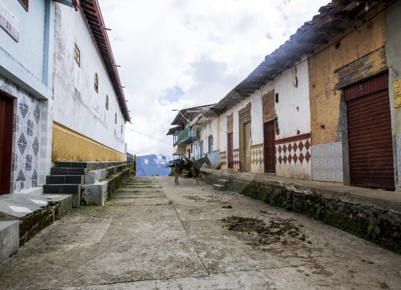 Parte de la “Calle Paz” del corregimiento Santa Rita de Ituango.