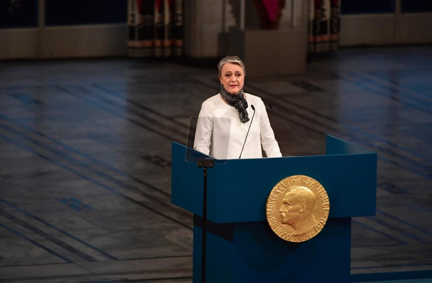 Vicepresidenta del Comité Noruego del Nobel, Berit Reiss-Andersen. FOTO AFP