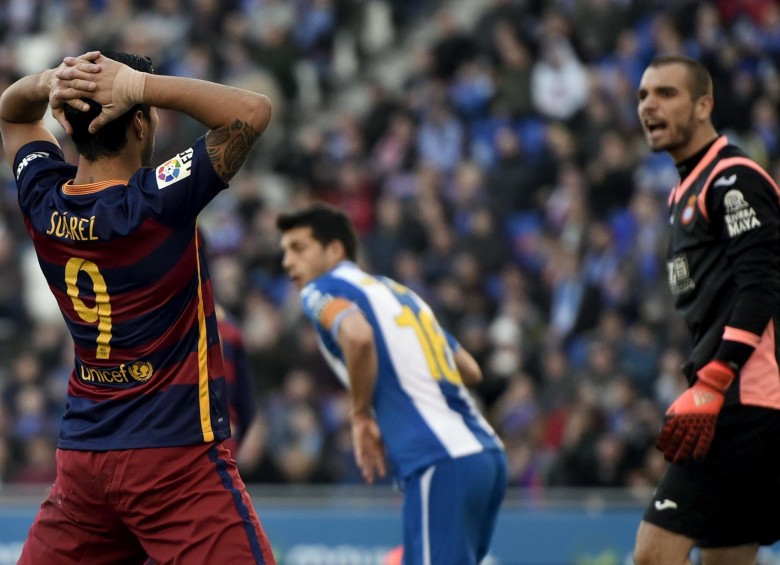 El Barca lo intentó con su tridente ofensivo pero no pudo vulnerar el arco del Espanyol. FOTO REUTERS